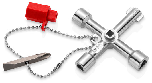 KNIPEX, 00 11 03 Commande universelle 2 3/4" Clé d'armoire de commande