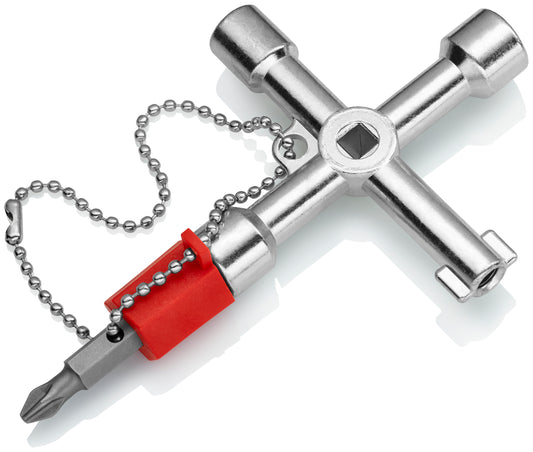 KNIPEX, 00 11 03 Commande universelle 2 3/4" Clé d'armoire de commande