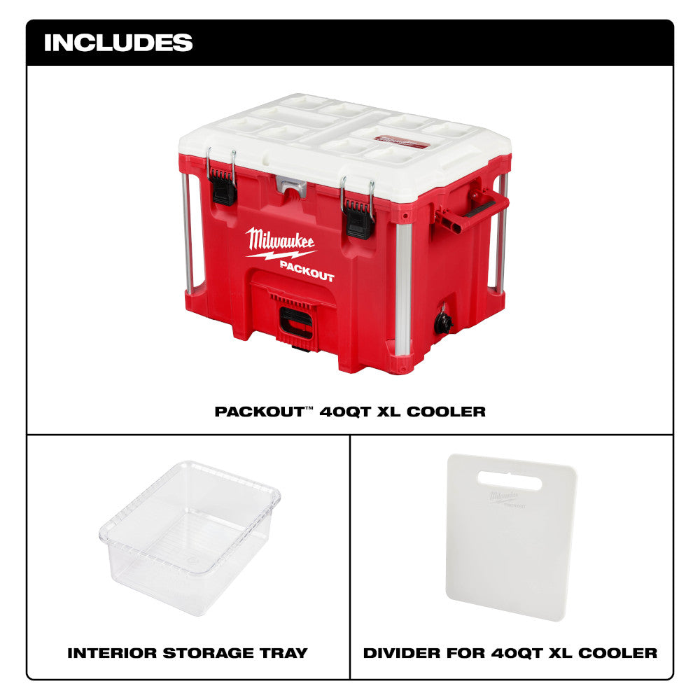 Milwaukee, 48-22-8462 PACKOUT 40QT XL Cooler