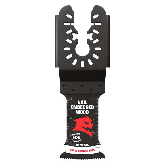 Dialbo, DOU125BW 1-1/4'' Demo Demon Universal Fit Bi-Metal Oscillating Blade for Nail-Embedded Wood