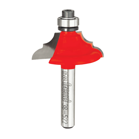 Freud, 38-522 3/16'' Radius Classical Bold Cove & Bead Router Bit 1/4'' Shank