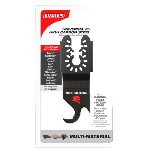 Diablo, DOU125KNFE 1-1/4in Universal Fit High Carbon Steel Oscillating Hook Knife