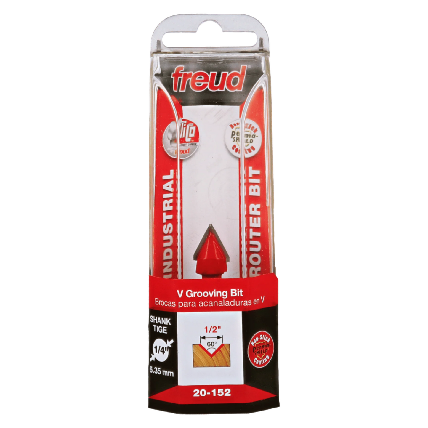 Freud, 20-152 1/2'' 60º 'V' Grooving Router Bit 1/4'' Shank
