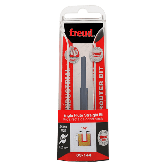 Freud, 03-144 Embout droit à cannelure simple 1/4'', tige 1/4'' 13024