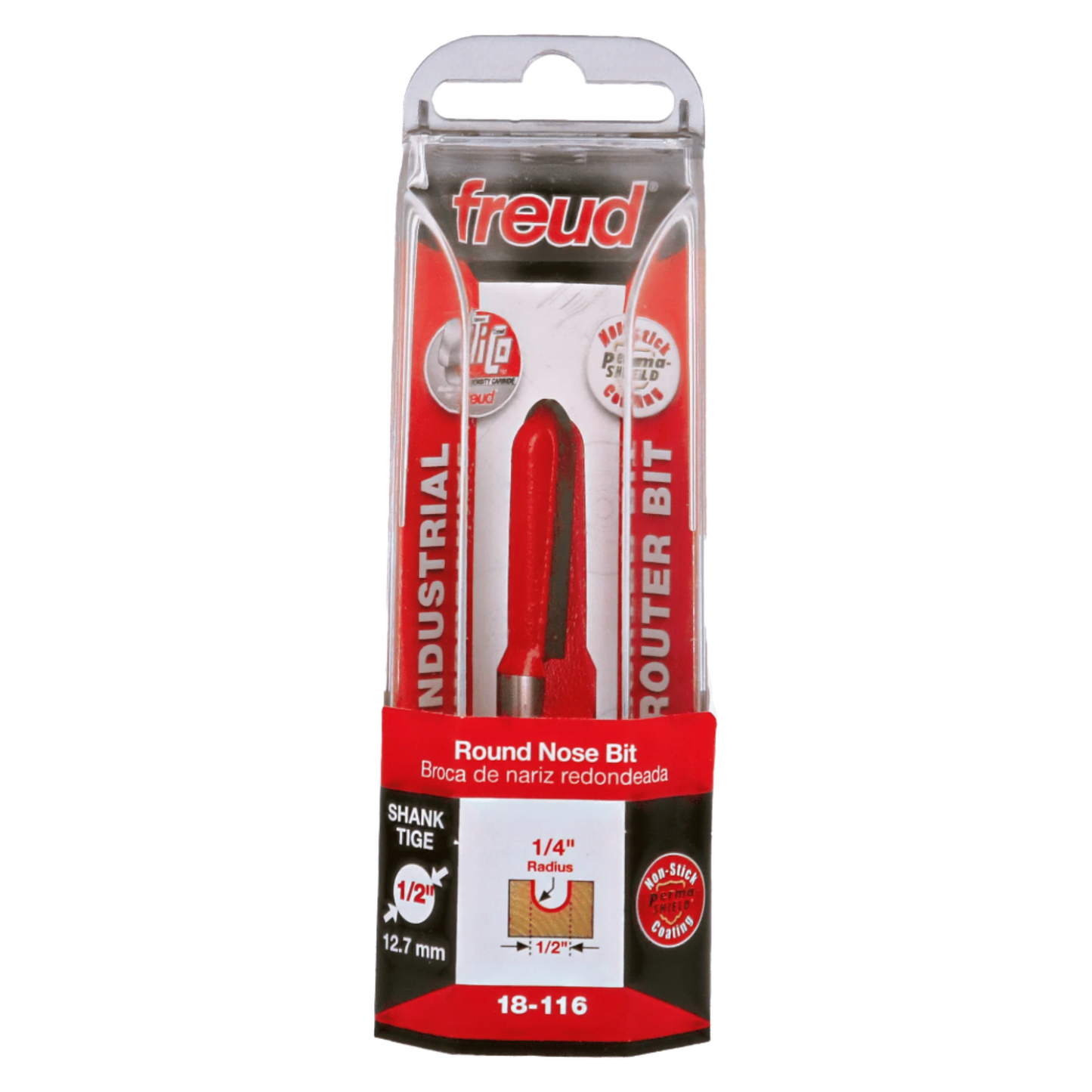 Freud, 18-116 1/2'' Round Nose Router Bit 1/2'' Shank