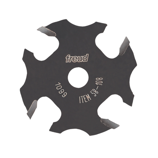 Freud, 58-108 1/8'' Fraise à rainurer à quatre ailes 5/16'' Alésage 13856