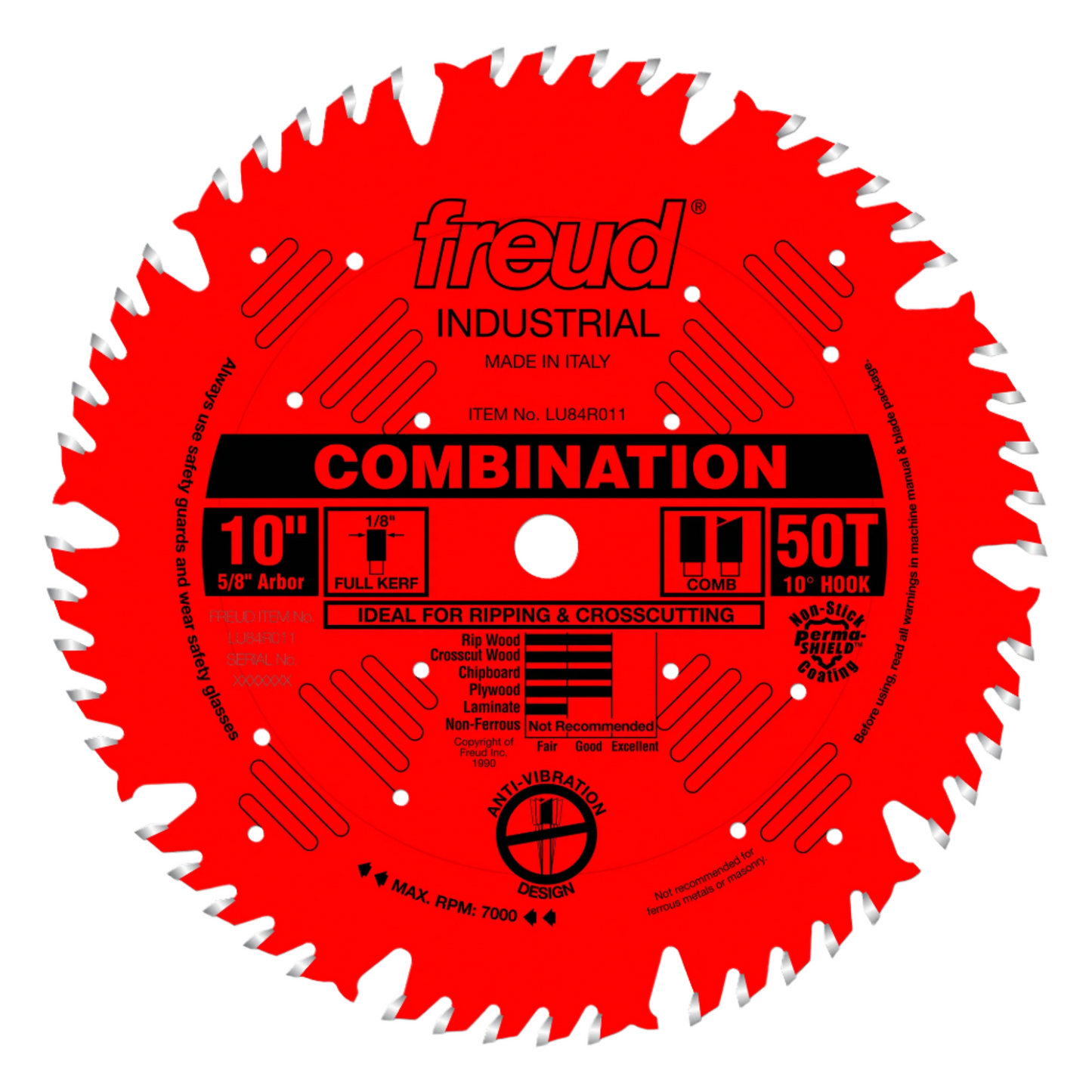 Freud, LU84R011 Lame combinée 10'' 50T 20043