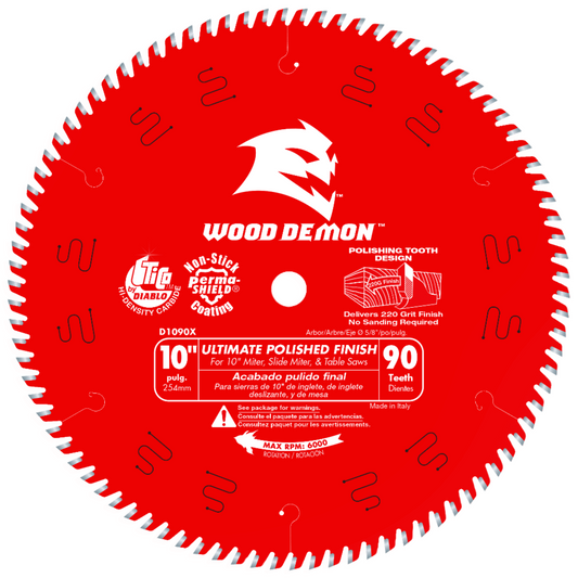 Freud Diablo D1090X 10-inch Ultimate Flawless Finish Circular Saw Blade