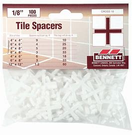 Bennett, CR-OSS 18 1/8" Cross Tile Spacers 100pc Bag