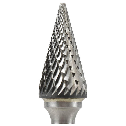 Fraises en carbure Norseman Premium, SL-1, SL-3, SL-4, RAYON DE FORME CONIQUE 14° ANGLE INCLUS - DOUBLE COUPE