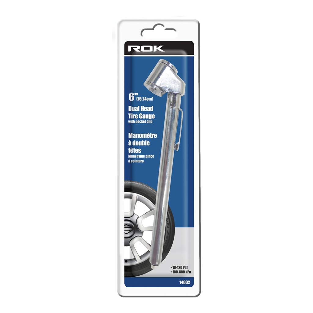 ROK, 14032 Dual Head Tire Gauge