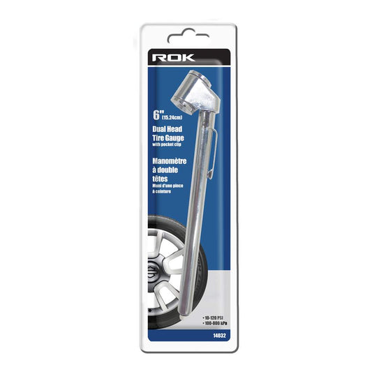 ROK, 14032 Dual Head Tire Gauge