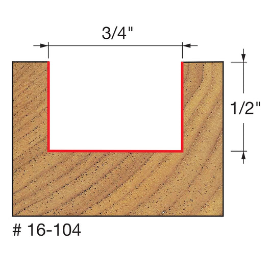Freud, 16-104 Mèche à mortaiser 3/4'', tige 1/4'' 13044