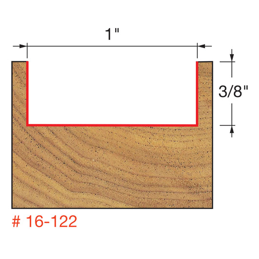 Freud, 16-122 1'' Mortising Router Bit 1/2'' Shank