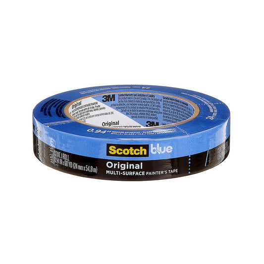 Scotch, 71-00107438 Blue Painter's Tape (1'' x 60yd - 25 mm x 54.8m)