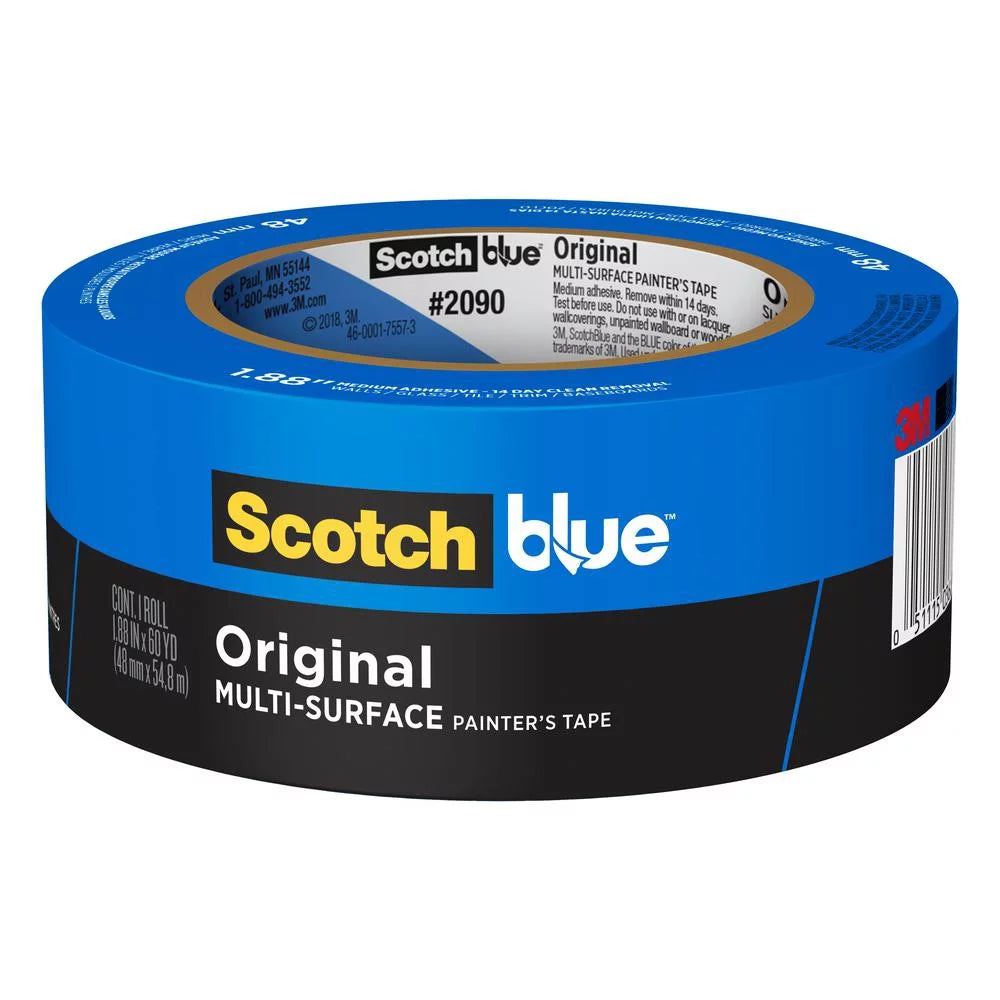 Scotch, 71-00187348 Blue Painter's Tape (1.5'' x 60yd - 38mm x 55m)