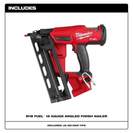 Milwaukee, 2841-20 M18 FUEL 16 Gauge Angled Finish Nailer
