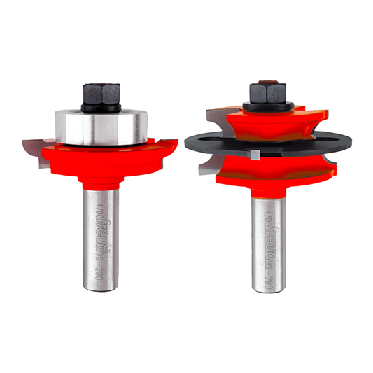 Freud, 99-280 Jeu d'embouts de porte en verre à billes récupérables (profil quart de rond)