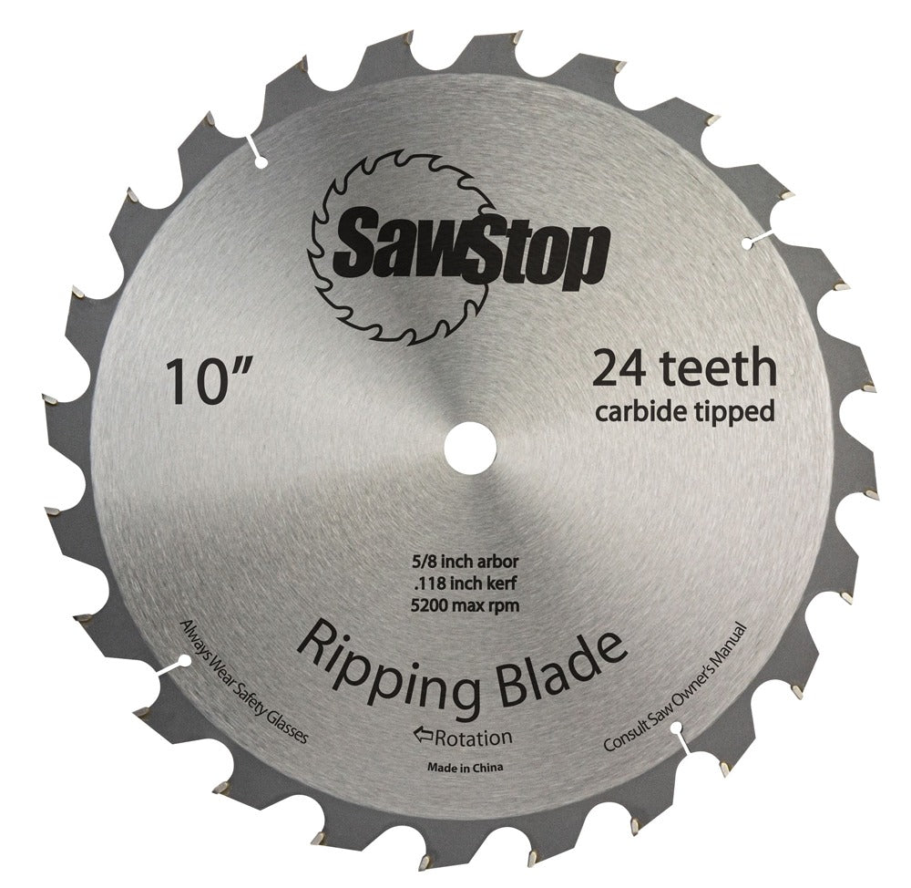 SawStop, BTS-R-24ATB 10'' 24-Tooth Ripping Saw Blade