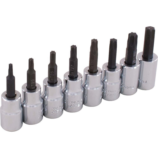 Gray Tools, 25708 Torx Head 8-pc Socket Set