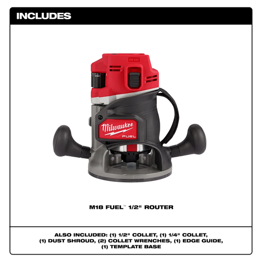Milwaukee 2838-20 M18 FUEL 1/2″ Router
