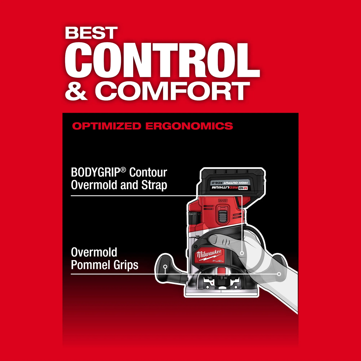 Milwaukee 2838-20 M18 FUEL 1/2″ Router