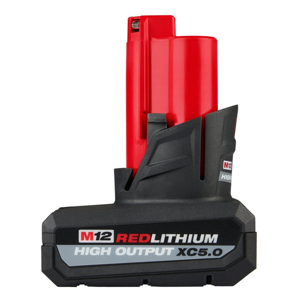 Milwaukee, 48-11-2450 M12 12 Volt ithium-Ion Brushless Cordless REDLITHIUM HIGH OUTPUT XC5.0 Battery Pack
