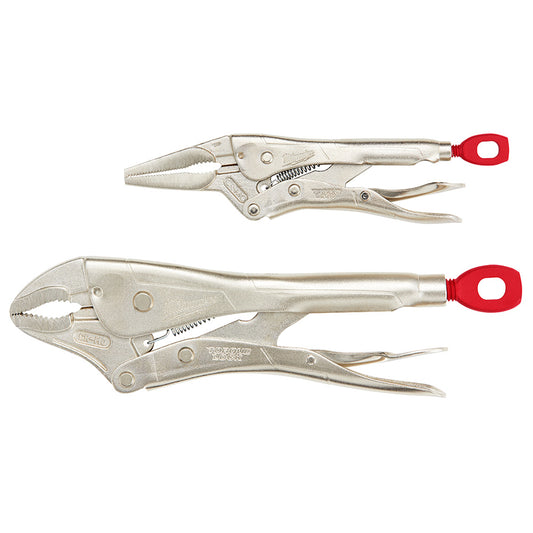 Milwaukee, 48-22-3602 10" CURVED JAW & 6" LONG NOSE TORQUE LOCK™ LOCKING PLIERS SET (2pc)
