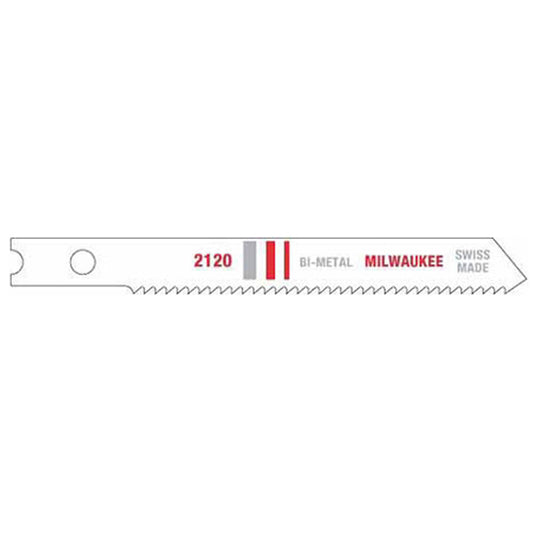 Milwaukee, 48-42-2120 2-3/4 in. 18 TPI Bi-Metal Jig Saw Blades - 5 Pack