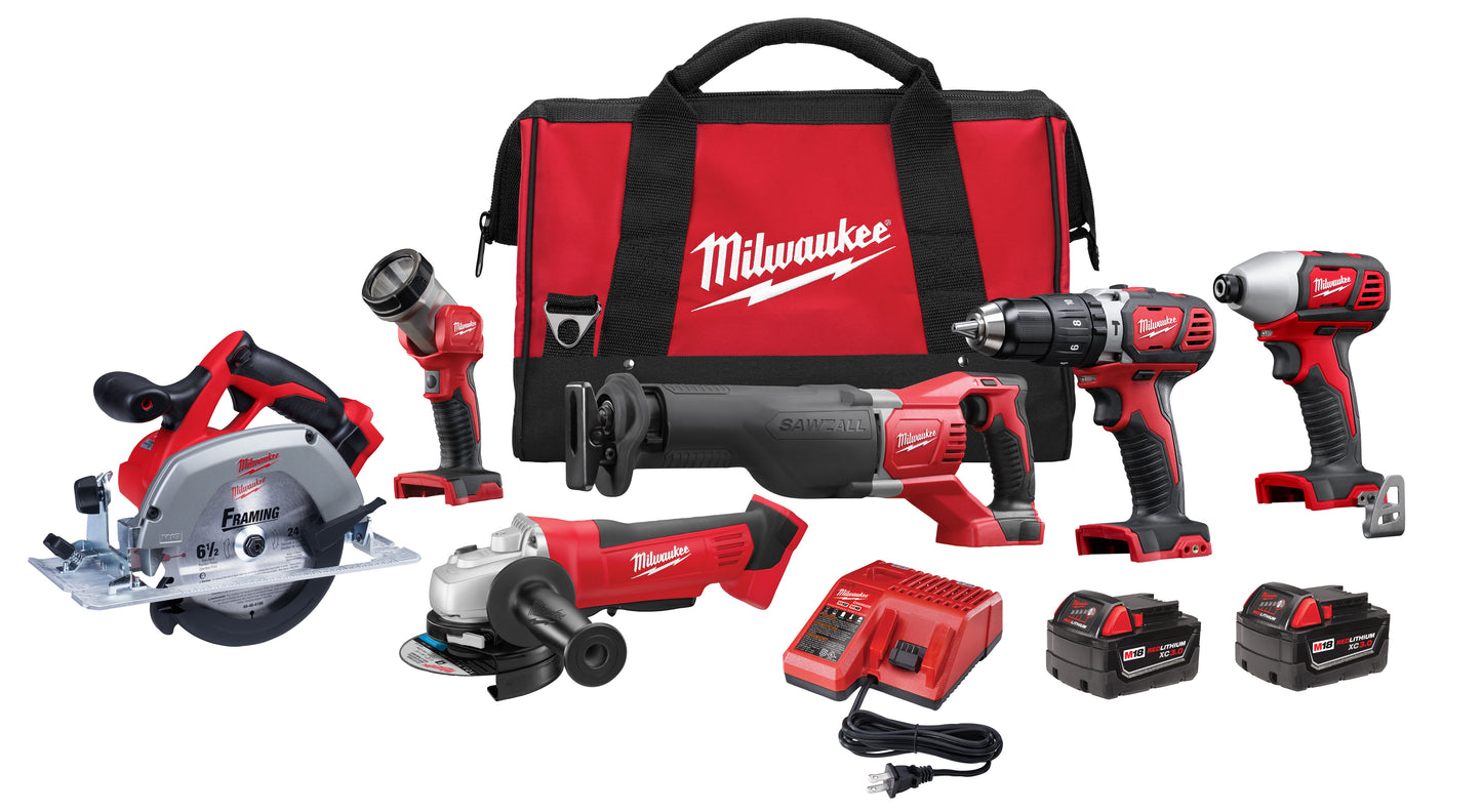 Milwaukee, 2696-26 M18 6PC Combo Kit