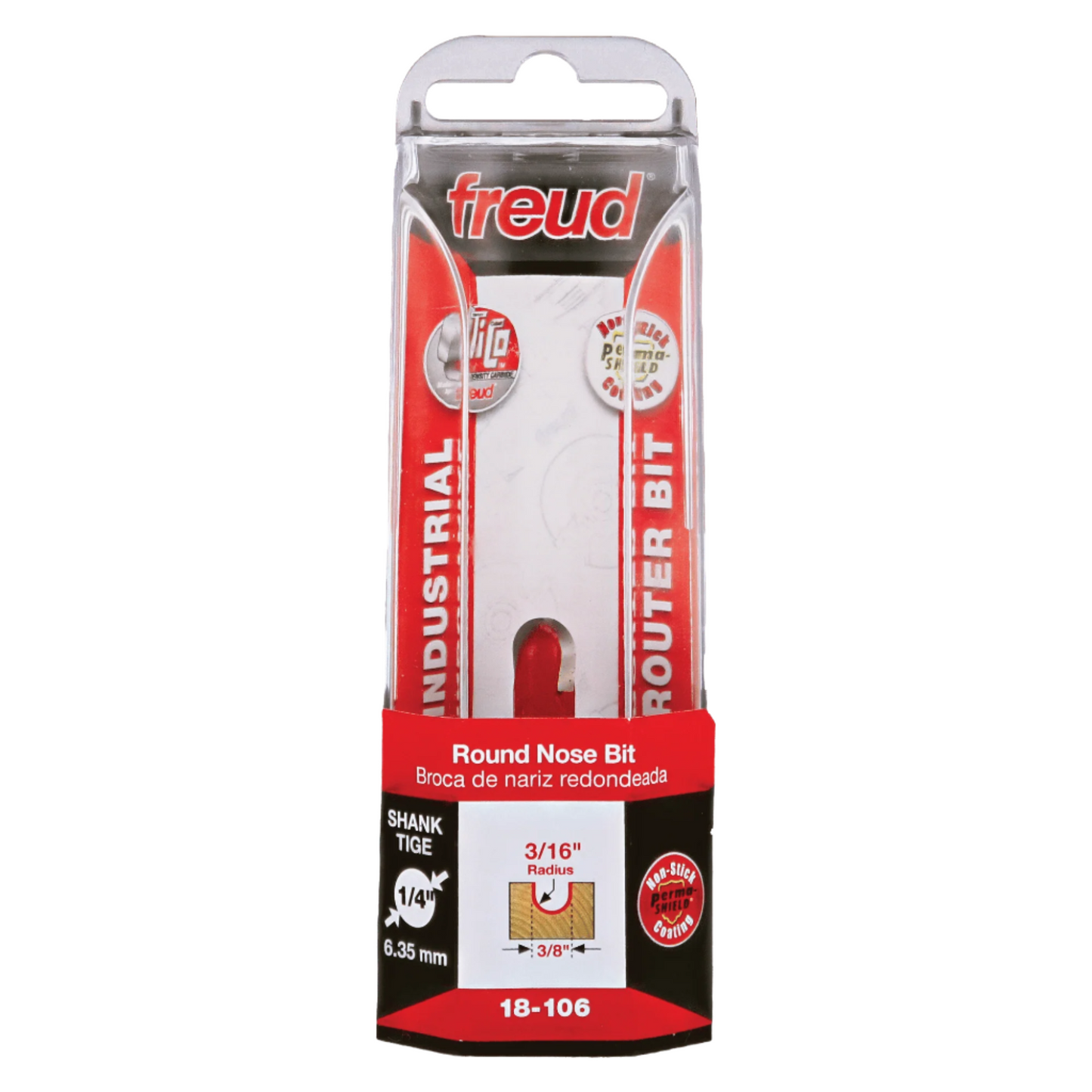 Freud, 18-106 3/8'' Round Nose Router Bit 1/4'' Shank