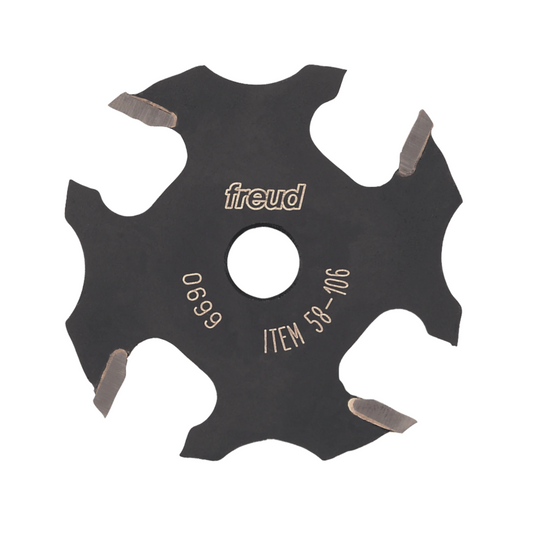 Freud, 58-106 3/32'' Fraise à rainurer à quatre ailes 5/16'' Alésage 13188