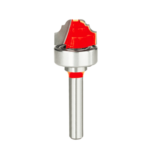 Freud, 39-502 3/32'' & 1/8'' Radius Top Bearing Classical Cove & Bead Groove Router Bit 1/4'' Shank