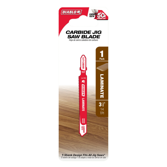 Diablo, DJT128BHM Carbide T-Shank Jig Saw Blade for Laminate