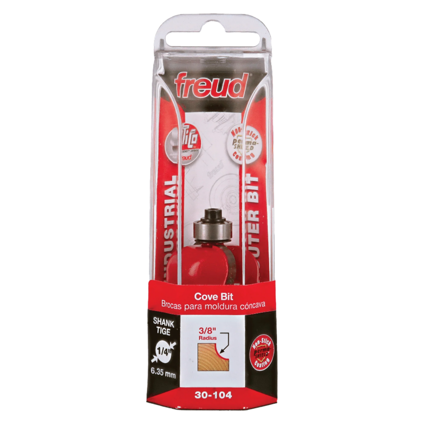 Freud, 30-104 Fraise à crique à rayon 3/8'', tige 1/4'' 13164