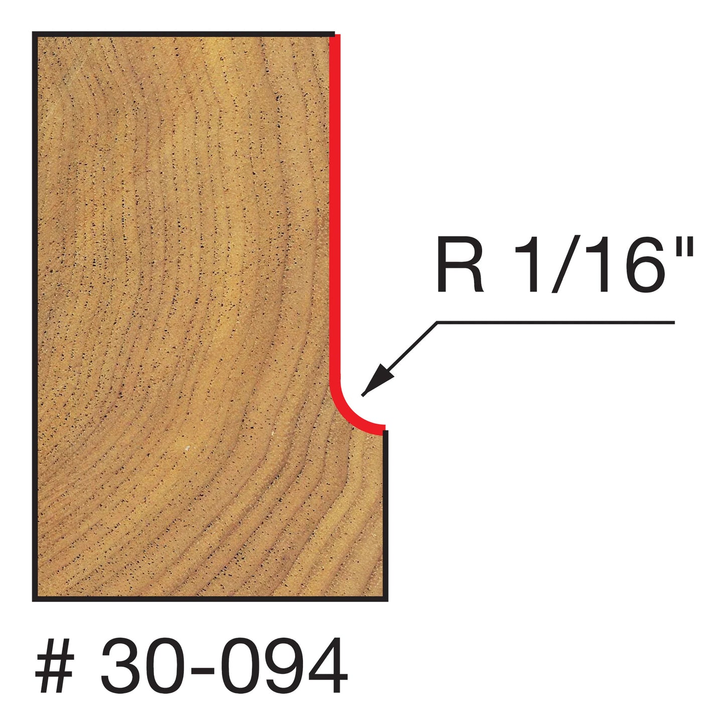 Freud, 30-094 Embout à anse 1/16'', tige 1/2''