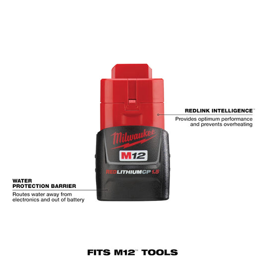 Milwaukee, 48-11-2401 M12 REDLITHIUM 1.5Ah Battery Pack