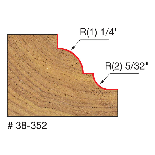 Freud, 38-352Q Embout classique à anse et perle 1/4'' et 5/32'' tige 1/4'' 13143