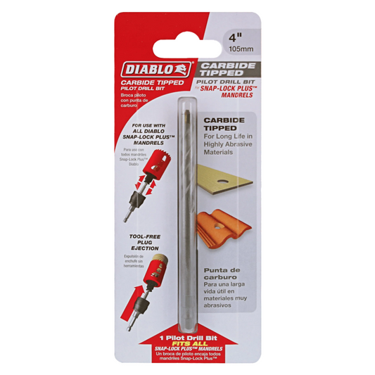 Diablo DHS4BITCT 4 In. Carbide Tipped Pilot Drill Bit