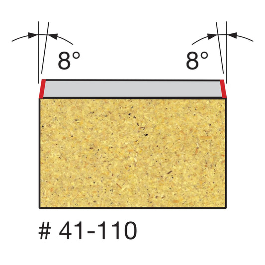 Freud, 41-110 8º Two Flute Bevel Trim Router Bit with 1/4'' Shank
