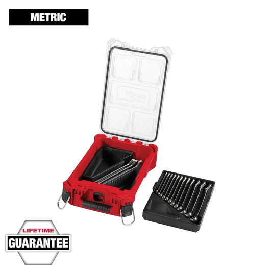 Milwaukee, 48-22-9483 15pc Metric Combination Wrench Set With PACKOUT Compact Organizer