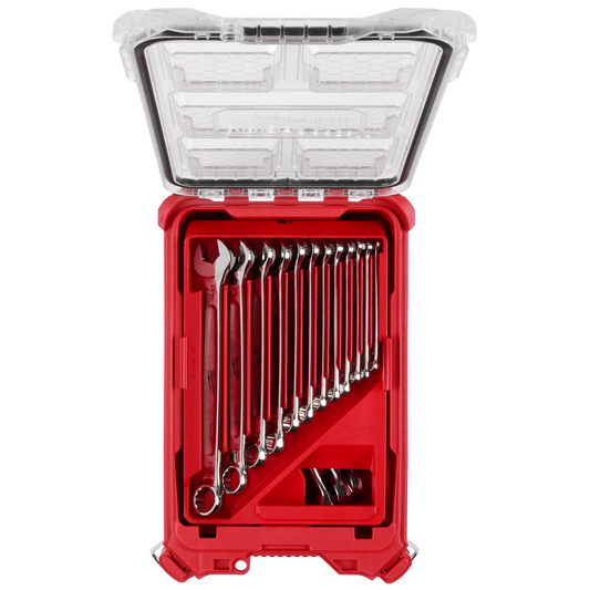 Milwaukee, 48-22-9484 15pc SAE Combination Wrench Set With PACKOUT Compact Organizer