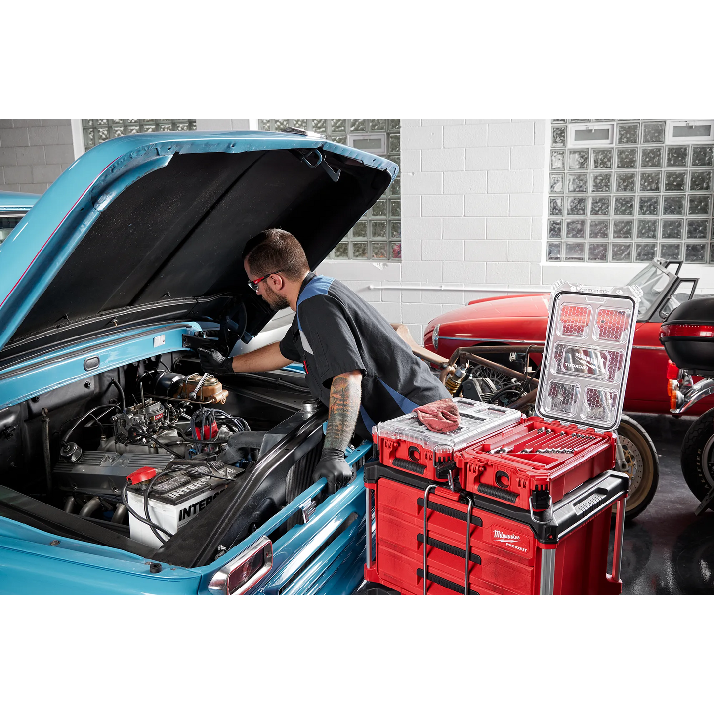 Milwaukee, 48-22-9484 15pc SAE Combination Wrench Set With PACKOUT Compact Organizer