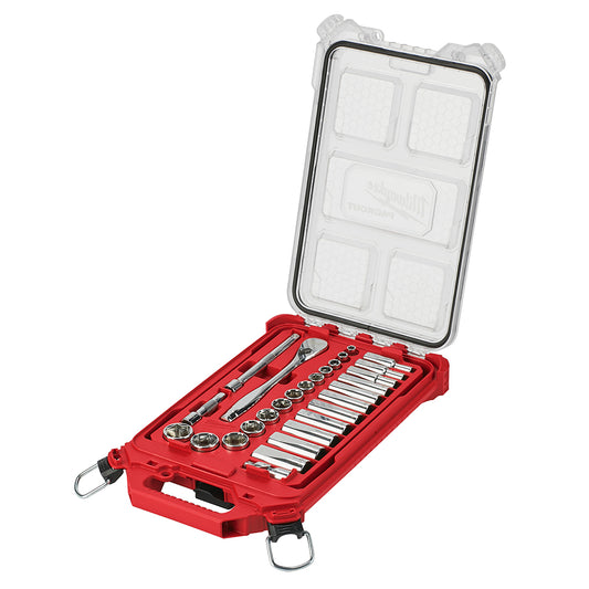 Milwaukee, 48-22-9481 3/8" - 28PC PACKOUT Ratchet and Socket Set