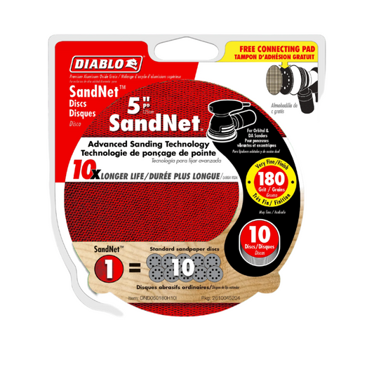 Diablo, DND050180H10I 5'' 180 Grit SandNet™ Discs 10 pk