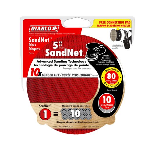 Diablo, DND050080H10I Disque SandNet™ 5'' grain 80 10 pk2 24009