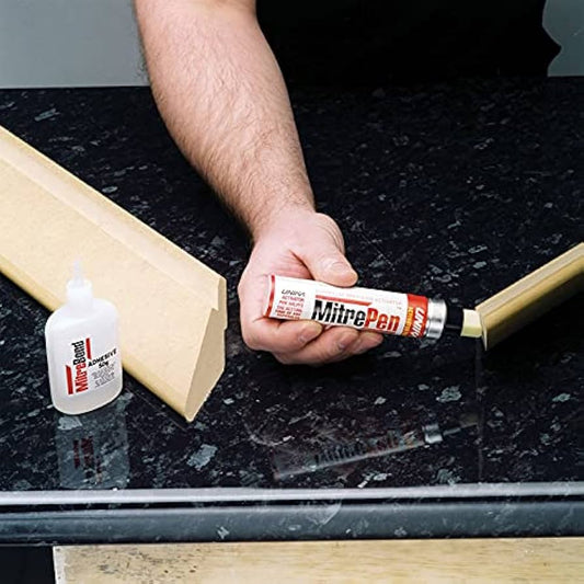 MitreBond Glue 50g Bottle and Pen Activator Adhesive Glue Sets Quickly
