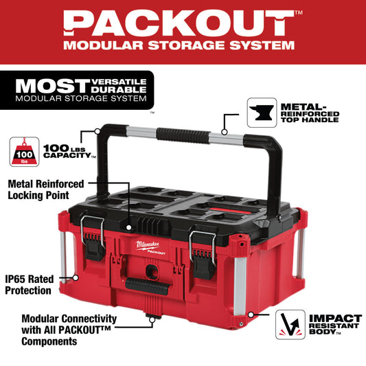 Milwaukee, 48-22-8425 PACKOUT Large Tool Box