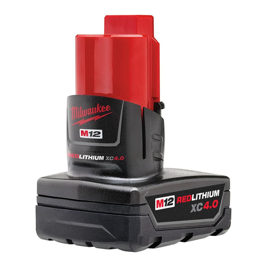 Milwaukee, 48-11-2440 M12 REDLITHIUM XC 4.0Ah Extended Capacity Battery Pack