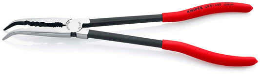 Knipex 28 81 280 Long Reach Needle Nose Pliers with Transverse Profiles Angled 45°